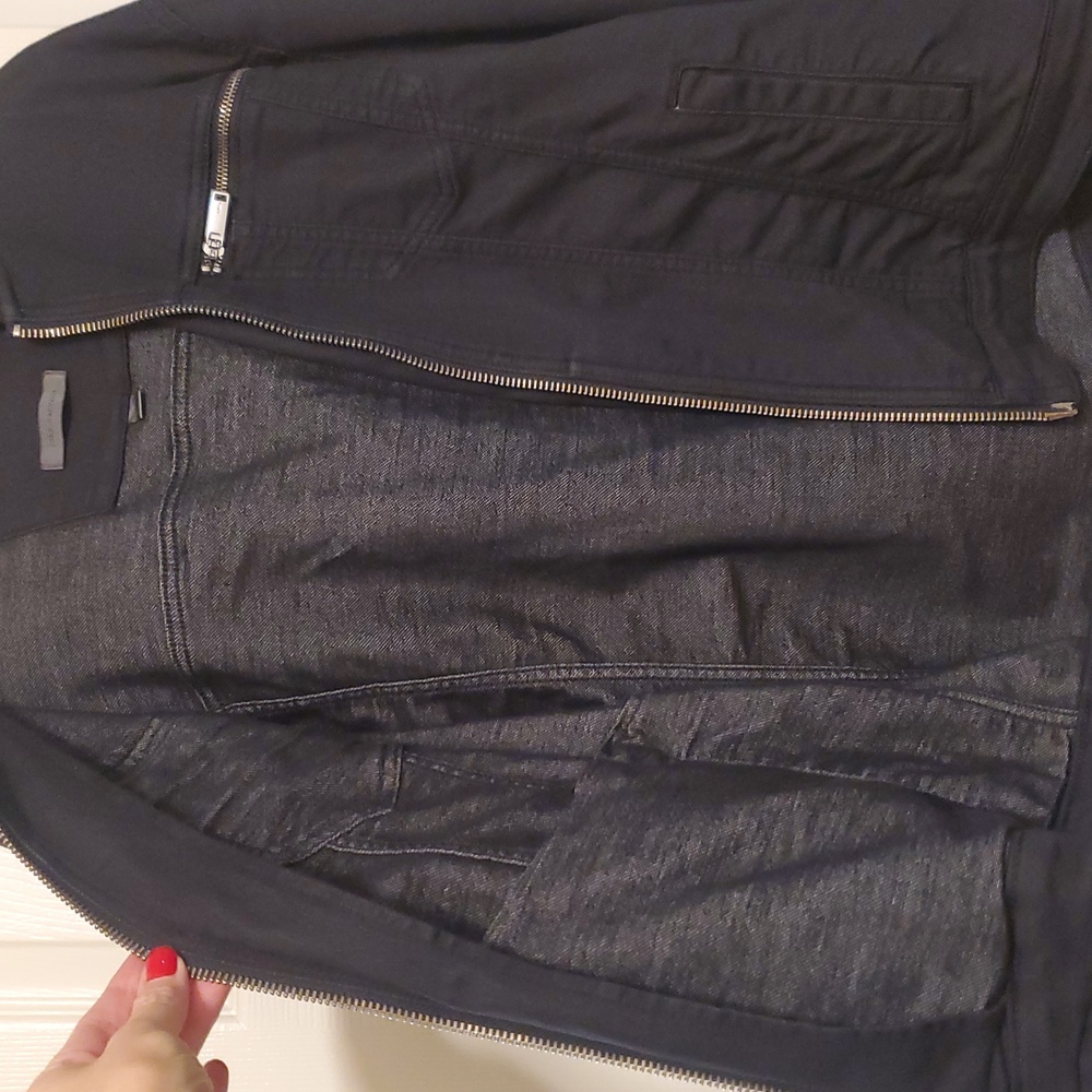 John Varvatos Black Zip-Up Jacket - Picture 3 of 10